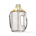 Capacidade de grande capacidade 2 litros de garrafa de água esporte BPA Garrafa de água livre com palha